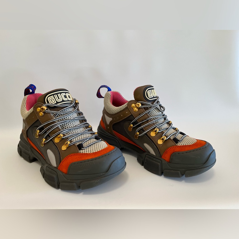 Gucci Hiking calfskin sneakers 38